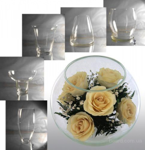 оригинальные стеклянные вазы